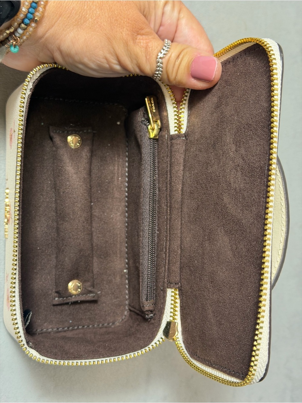 Coach Mini Vanity Floral Case For Jewelry Travel - Picture 9 of 16